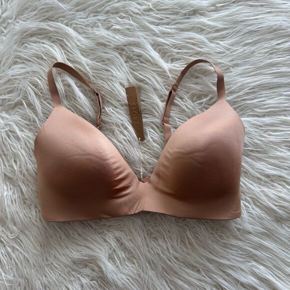 Skims Wireless Form T-shirt Bra Ochre Size 36DD - Picture 2 of 8